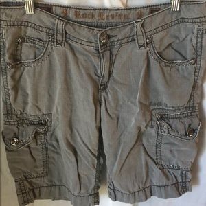 Cargo Style Rock Revival Shorts